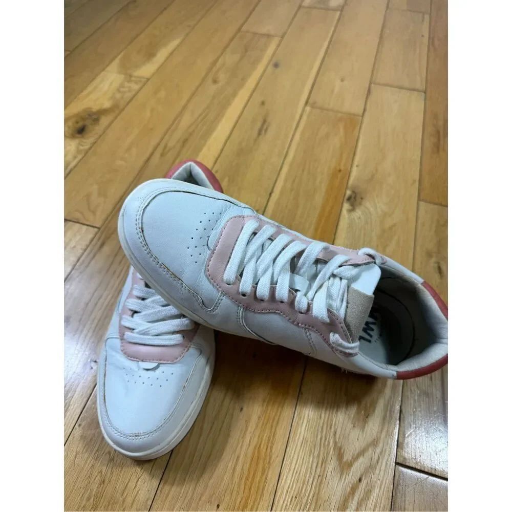 Madewell Womens Court Sneakers in Colorblock Leather Shoes Size 8.5